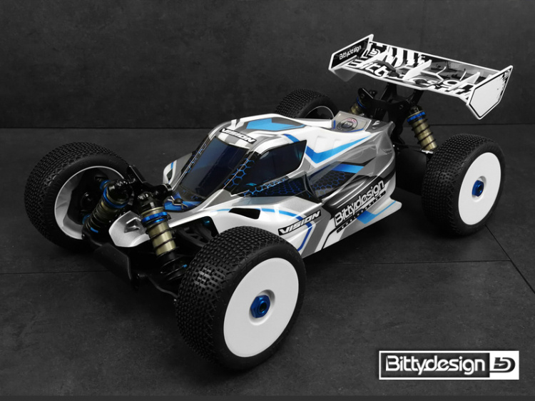 Bittydesign Kaross VISION 1/8 Buggy AE RC8B3.1E Klippt