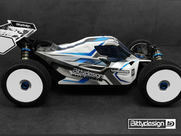 Bittydesign Kaross VISION 1/8 Buggy AE RC8B3.1E Klippt