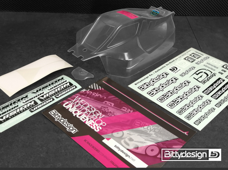 Bittydesign Kaross VISION 1/8 Buggy AE RC8B3.1E Klippt