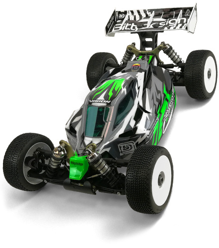Bittydesign Kaross VISION 1/8 Buggy Kyosho MP10e (Omålad) Klippt