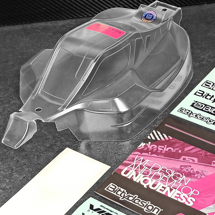 Bittydesign Kaross VISION 1/8 Buggy Kyosho MP10e (Omålad) Klippt