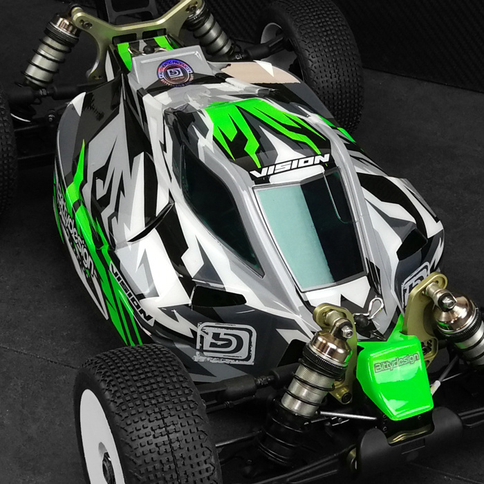 Bittydesign Kaross VISION 1/8 Buggy Kyosho MP10e (Omålad) Klippt