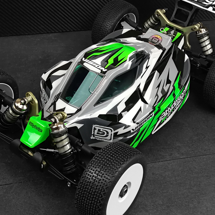 Bittydesign Kaross VISION 1/8 Buggy Kyosho MP10e (Omålad) Klippt