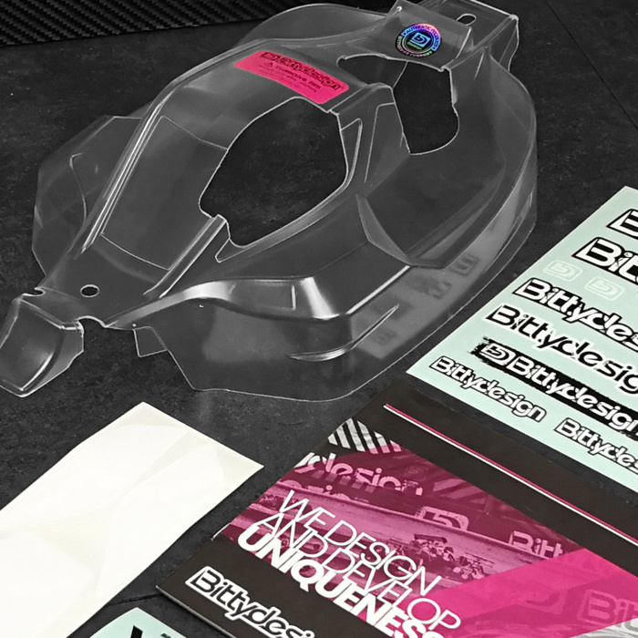 Bittydesign Kaross VISION 1/8 Buggy Kyosho MP10 (Omålad) Klippt