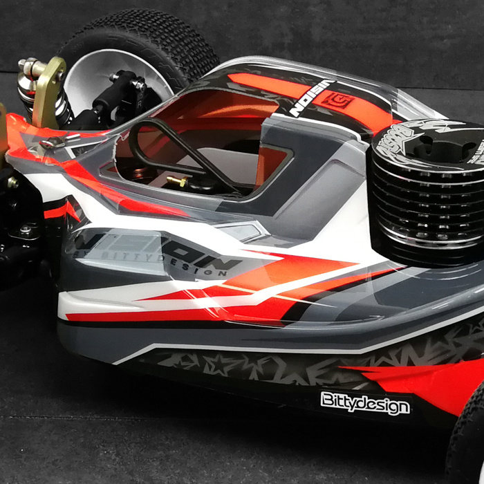 Bittydesign Kaross VISION 1/8 Buggy Kyosho MP10 (Omålad) Klippt