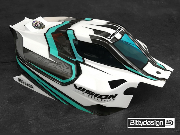 Bittydesign Kaross VISION 1/8 Buggy Mugen MBX8 Eco Klippt