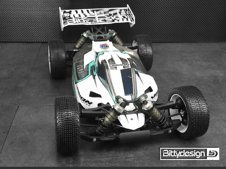 Bittydesign Kaross VISION 1/8 Buggy Mugen MBX8 Eco Klippt