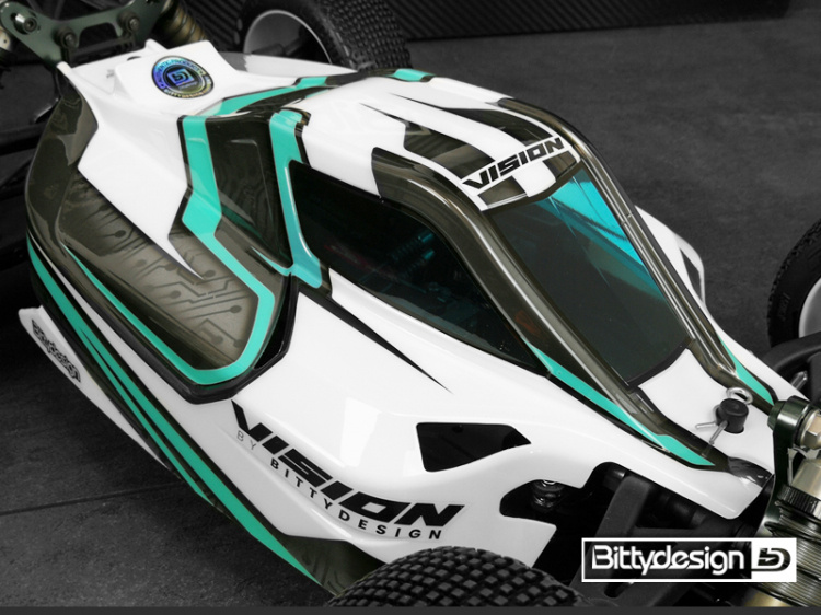 Bittydesign Kaross VISION 1/8 Buggy Mugen MBX8 Eco Klippt