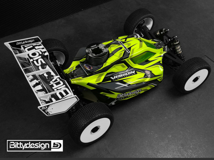 Bittydesign Vision Kaross 1/8 Buggy Xray XB8'20 Klippt