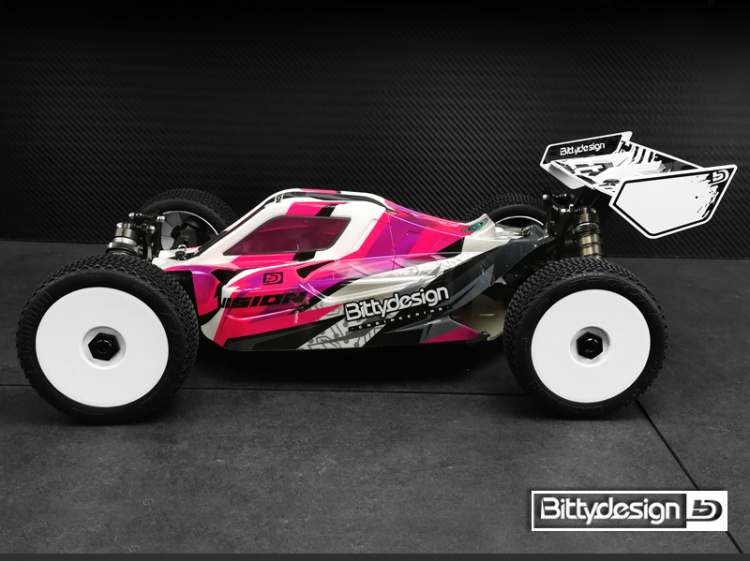 Bittydesign Vision Kaross 1/8 Buggy Xray XB8E'20 Klippt