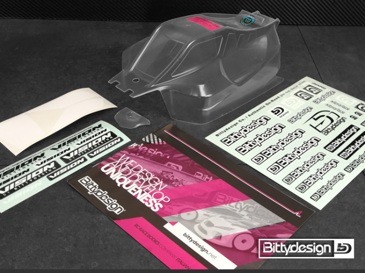 Bittydesign Vision Kaross 1/8 Buggy Xray XB8E'20 Klippt