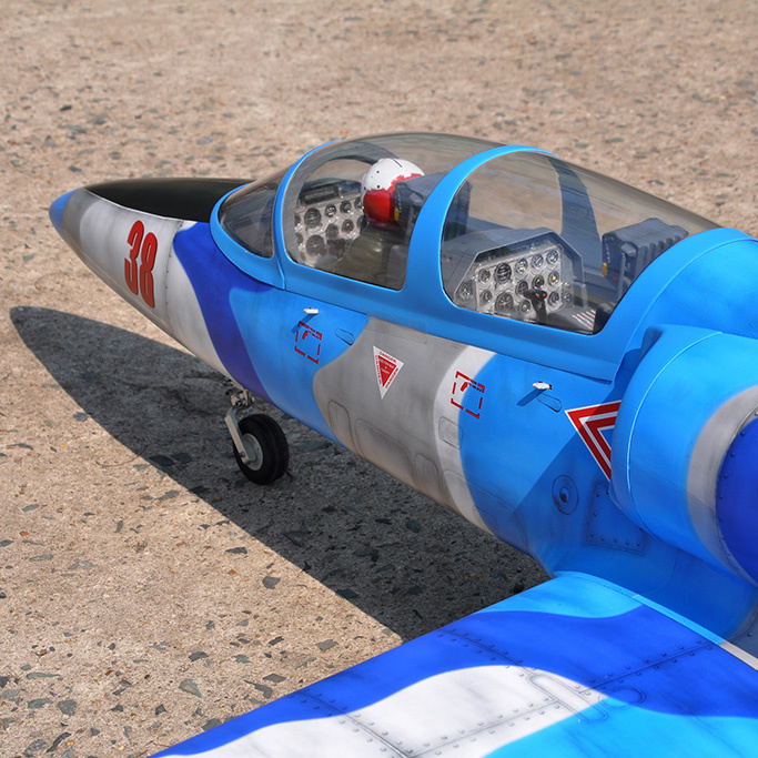 Black Horse L-39 Albatros V2 1450mm för 90mm Fläkt