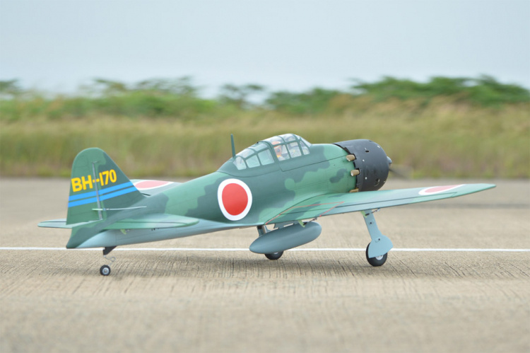 Black Horse A6M Zero 1720mm .75-.95 GP/Bensin/EP ARF