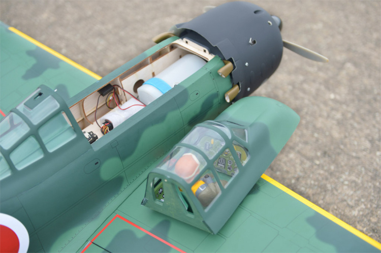 Black Horse A6M Zero 1720mm .75-.95 GP/Bensin/EP ARF