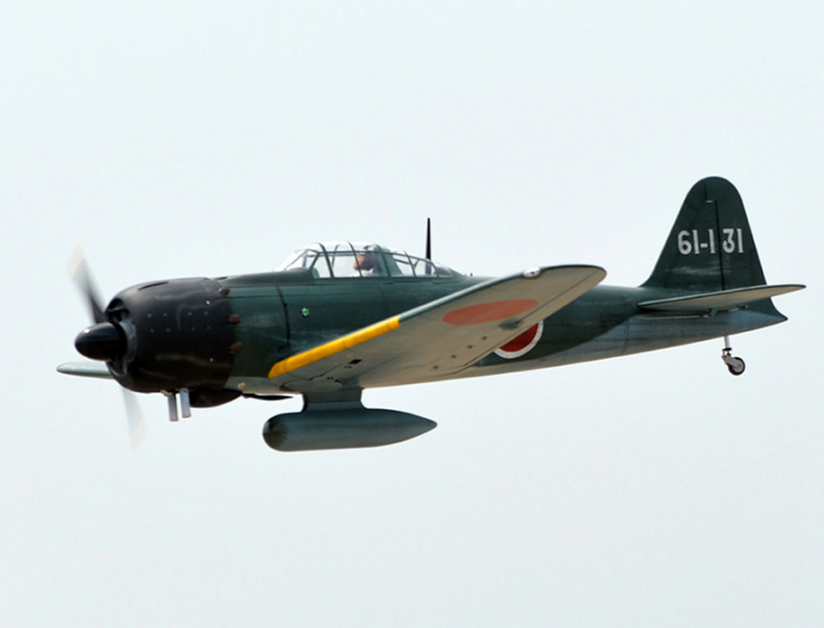 Black Horse A6M Zero 60cc Gas 2385mm med El-landställ ARF