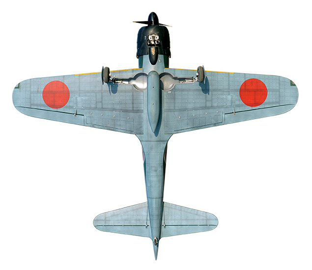 Black Horse A6M Zero 60cc Gas 2385mm med El-landställ ARF