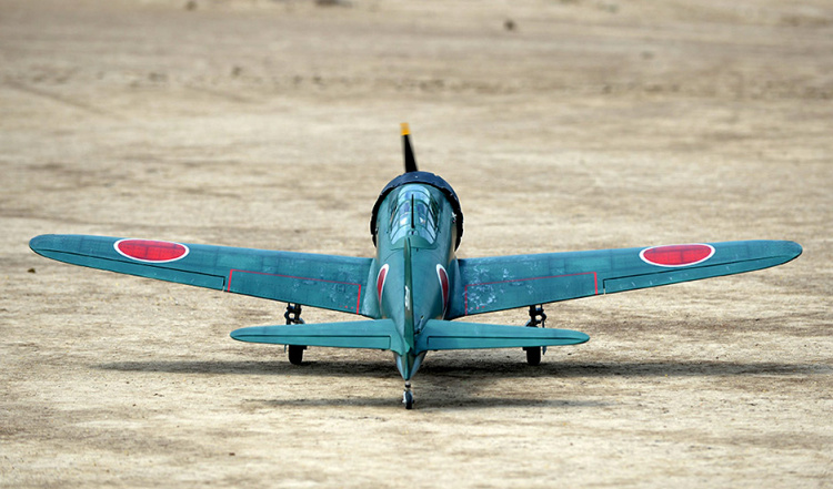 Black Horse A6M Zero 60cc Gas 2385mm med El-landställ ARF