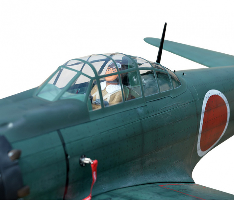 Black Horse A6M Zero 60cc Gas 2385mm med El-landställ ARF