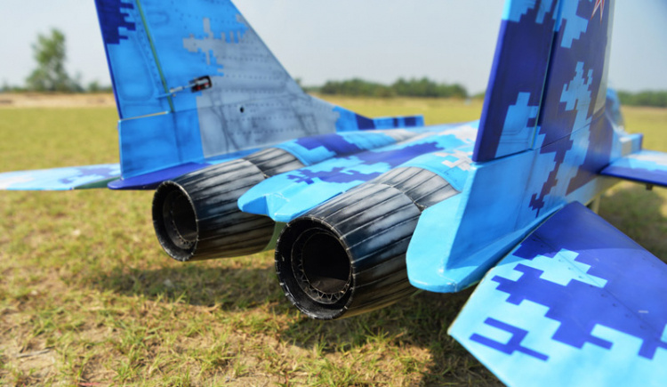 Black Horse MIG-29 för Turbo Jet Motor 1635mm Ellandställ