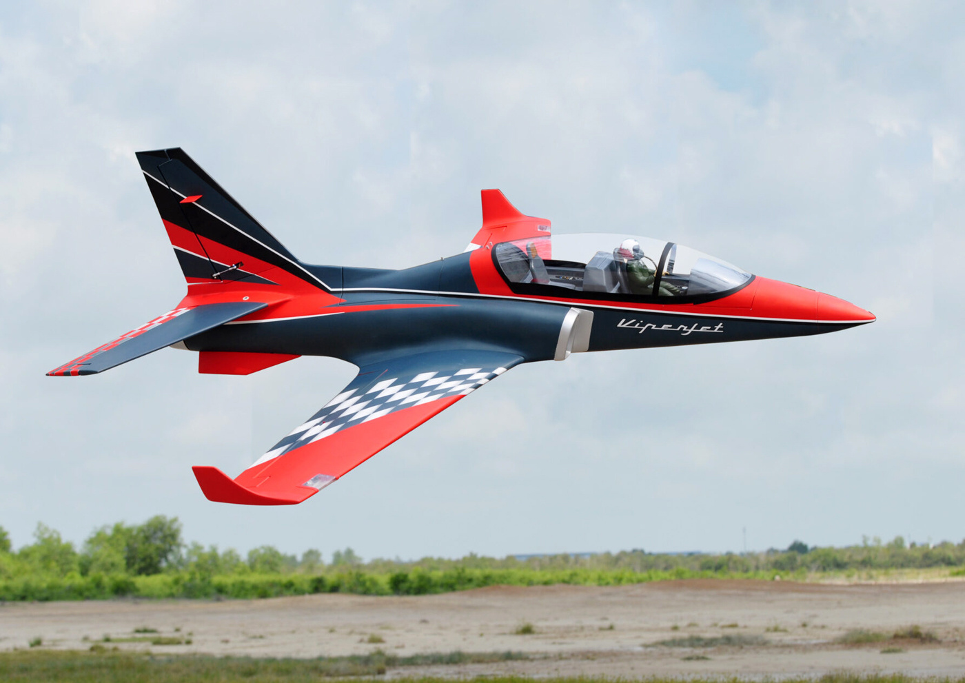 Black Horse Viper Jet MKII Turbine Jet 200cm ARF Röd