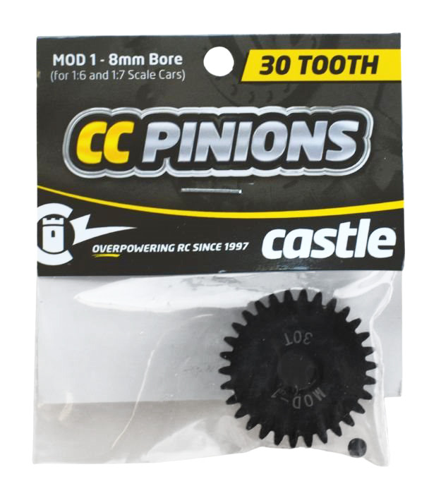 CASTLE Pinion 28T - Mod 1 - 8mm hål