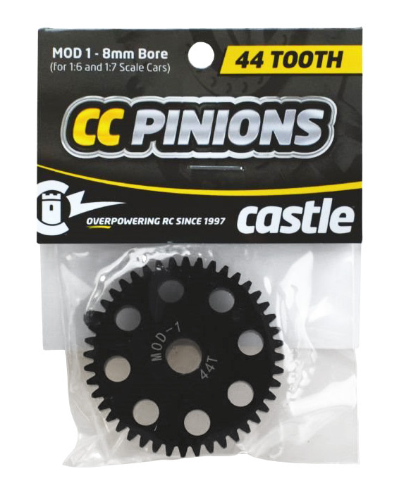 CASTLE Pinion 44T - Mod 1 - 8mm hål