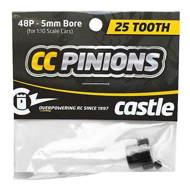 CASTLE Pinion 25T - 48 pitch - 5mm hål
