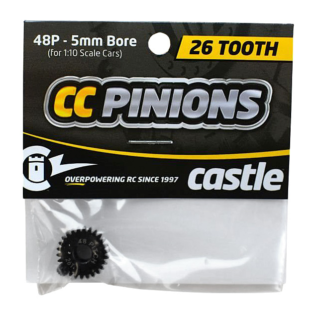CASTLE Pinion 26T - 48 pitch - 5mm hål