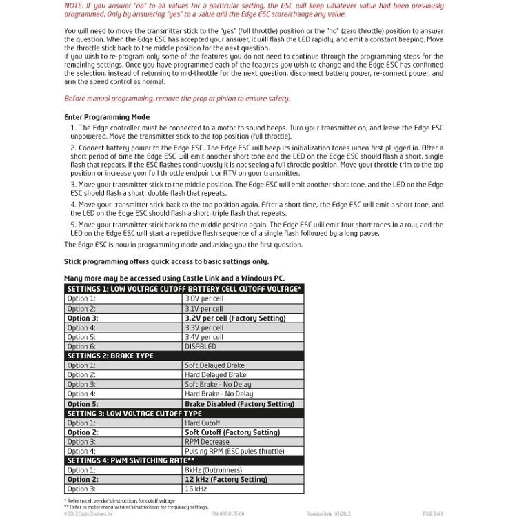 Phoenix Edge 100 32V 100A ESC 5A BEC