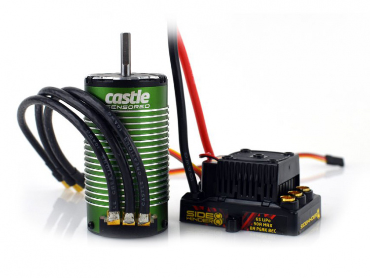Castle Sidewinder 8th ESC & 1515-2200KV V2 Sensormotor