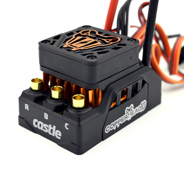 Castle COPPERHEAD 10 ESC, 1410-3800KV Sensor Combo