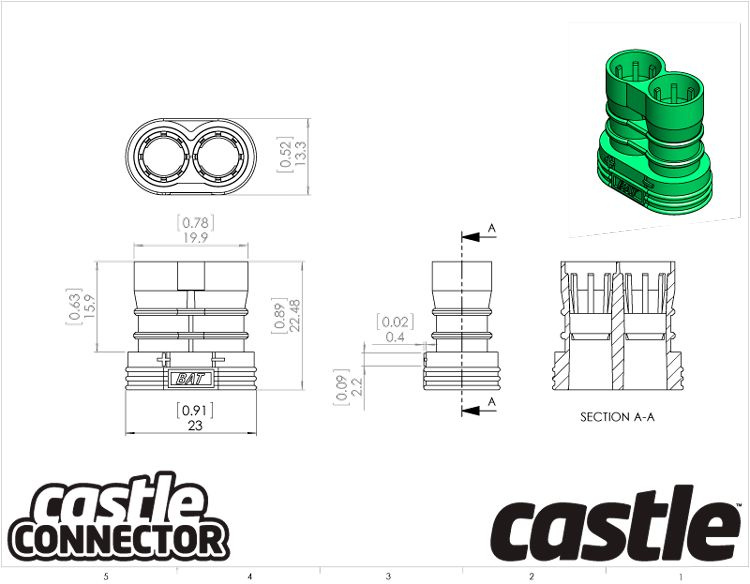 Polarized Bullet Kontakt 6,5mm hona 3set