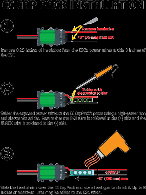 Castle CC Kondensator kit 8S Max 35.0V 1680UF