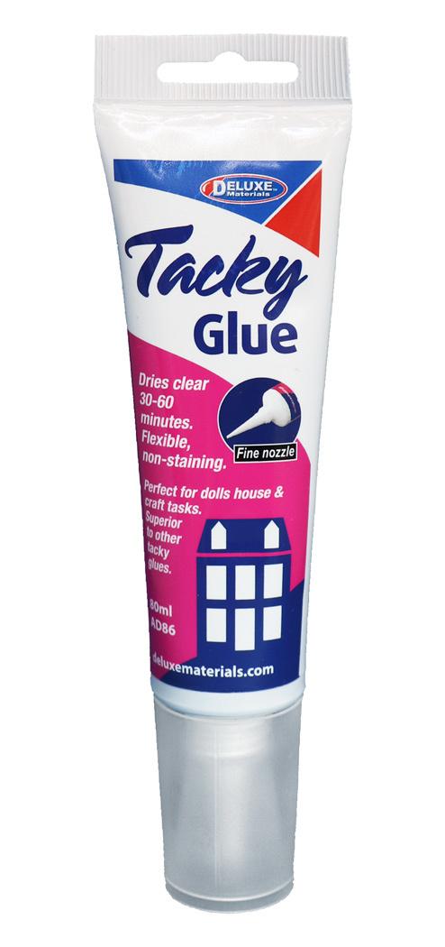 Deluxe materials Tacky Glue Lim - Klibbig, Klar, Flexibel 80ml