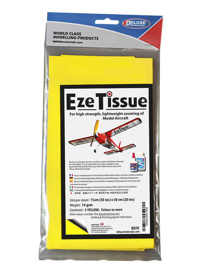 Deluxe materials Eze Tissue Japanpapper Gul 5/pack