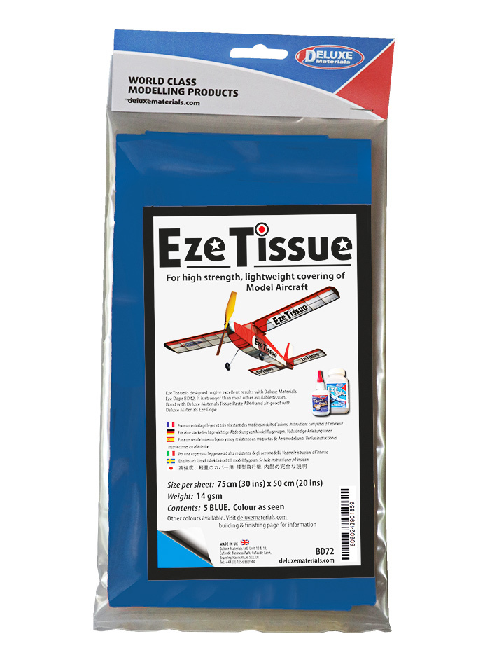 Deluxe materials Eze Tissue Japanpapper Blå5/pack