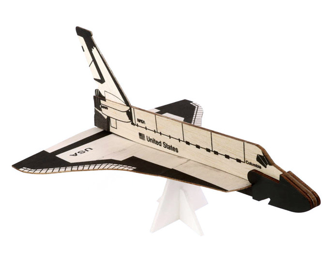 DPR Space Shuttle Friflyg Balsabyggsats