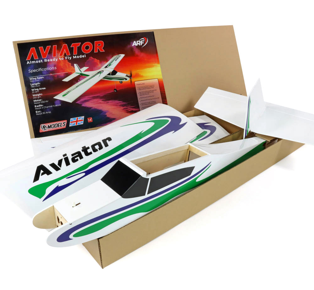 DPR Aviator R/C EP Trainer 120cm Balsa ARF (utan elektronik)