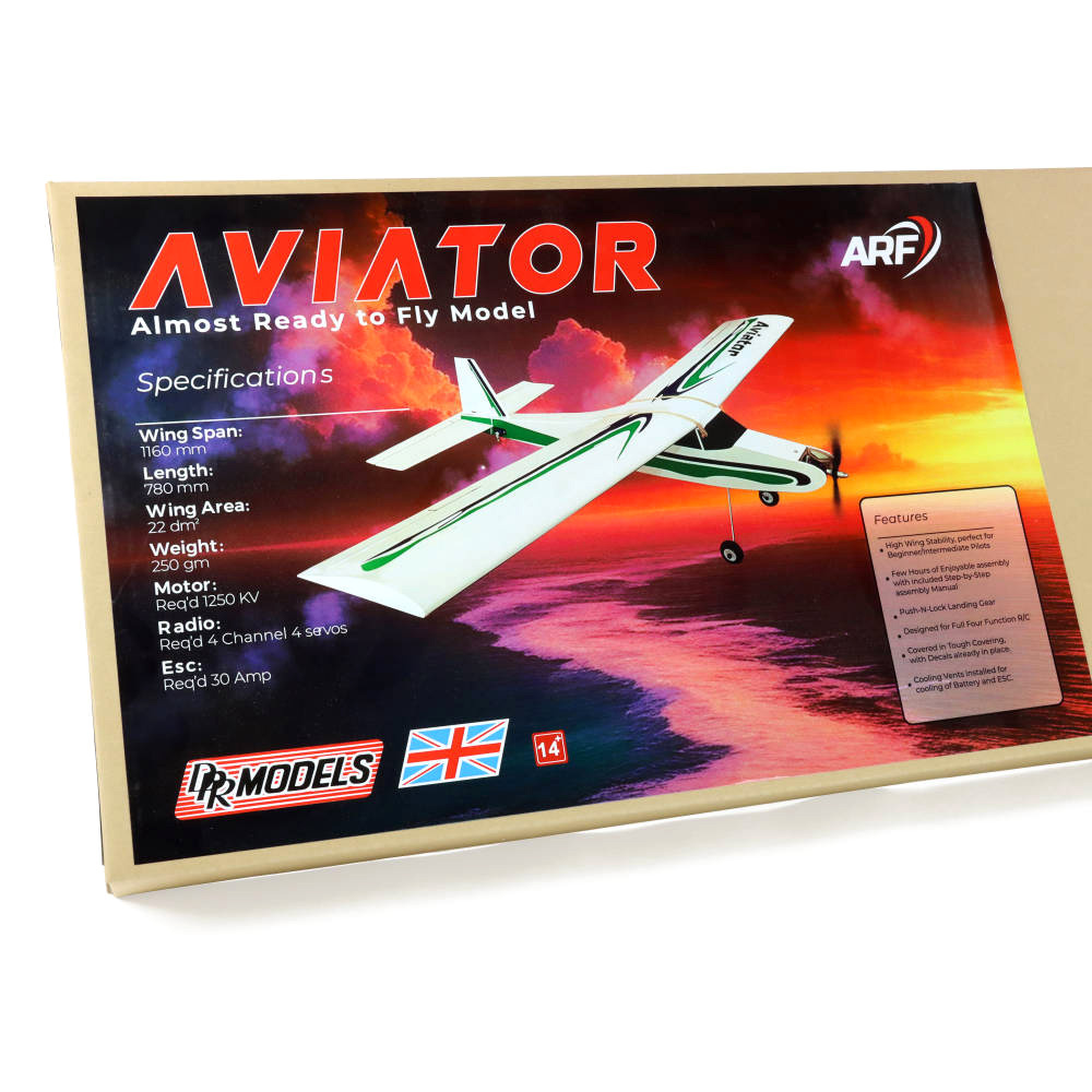 DPR Aviator R/C EP Trainer 120cm Balsa ARF (utan elektronik)