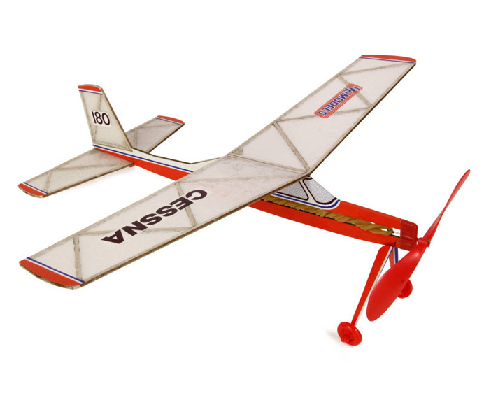 DPR Cessna Friflyg Gummimotordriven Balsabyggsats