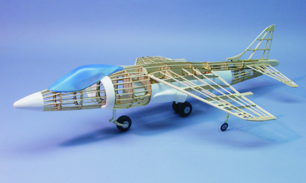 AV-8B Harrier 432mm Träbyggsats#