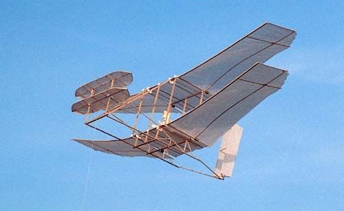 Wright Flyer Flygande Drake 1473mm Träbyggsats