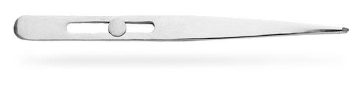 4.75" Stainless Steel Slide Lock Pointed Tweezer