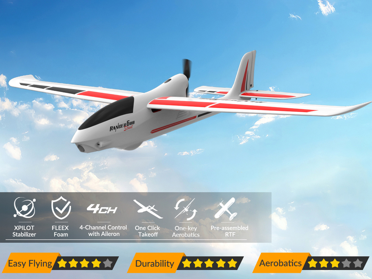 Volantex Ranger 600 Gyro 4-Kanals 600mm RTF Vit