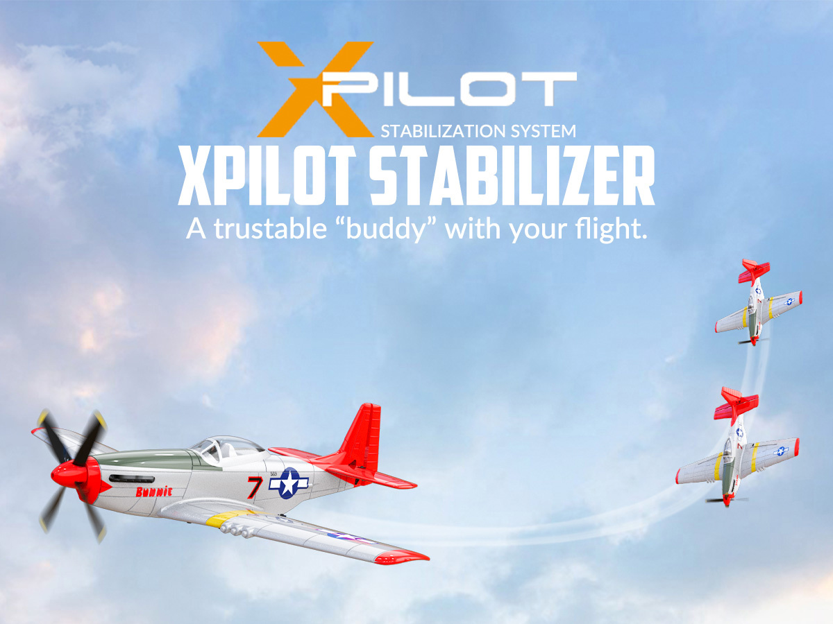 Volantex P51D Mustang Gyro 4-Kanaler 400mm RTF