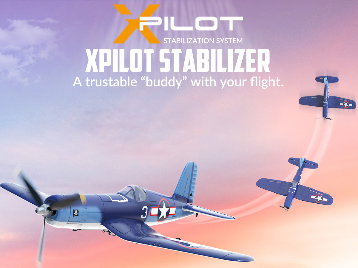 Volantex F4U Corsair V2 Gyro 4-Kanaler 400mm RTF