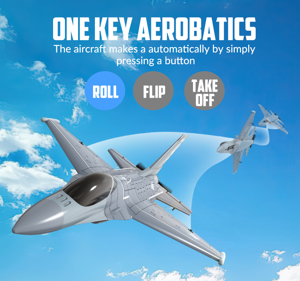 Volantex F16 Fighting Falcon Gyro 4-Kanaler 340mm RTF