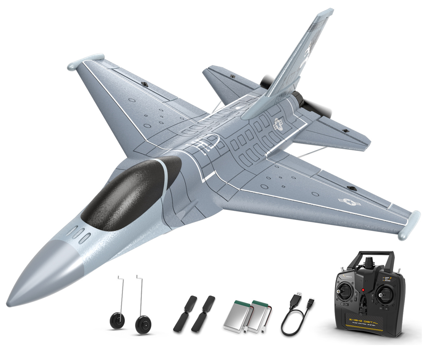 Volantex F16 Fighting Falcon Gyro 4-Kanaler 340mm RTF