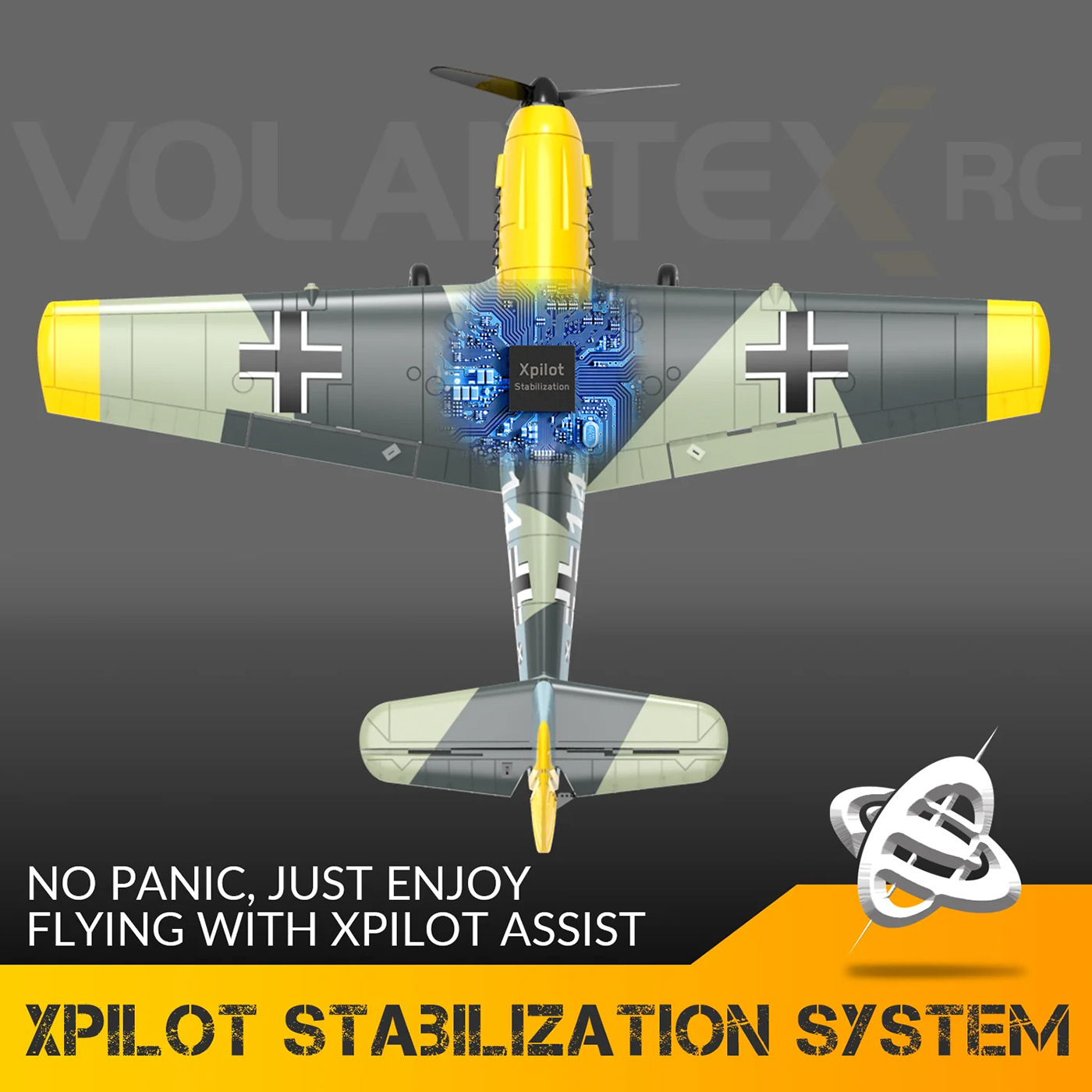 Volantex BF109 Gyro 4-Kanaler 400mm RTF