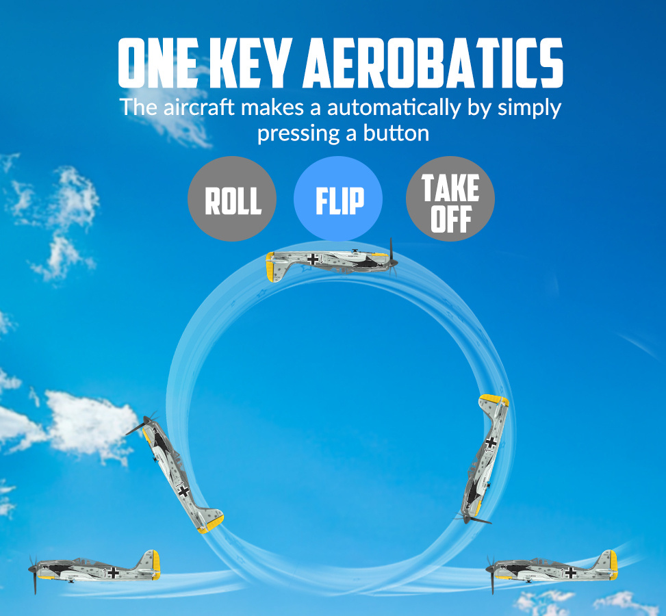 Volantex FW190 Gyro 4-Kanaler 400mm RTF